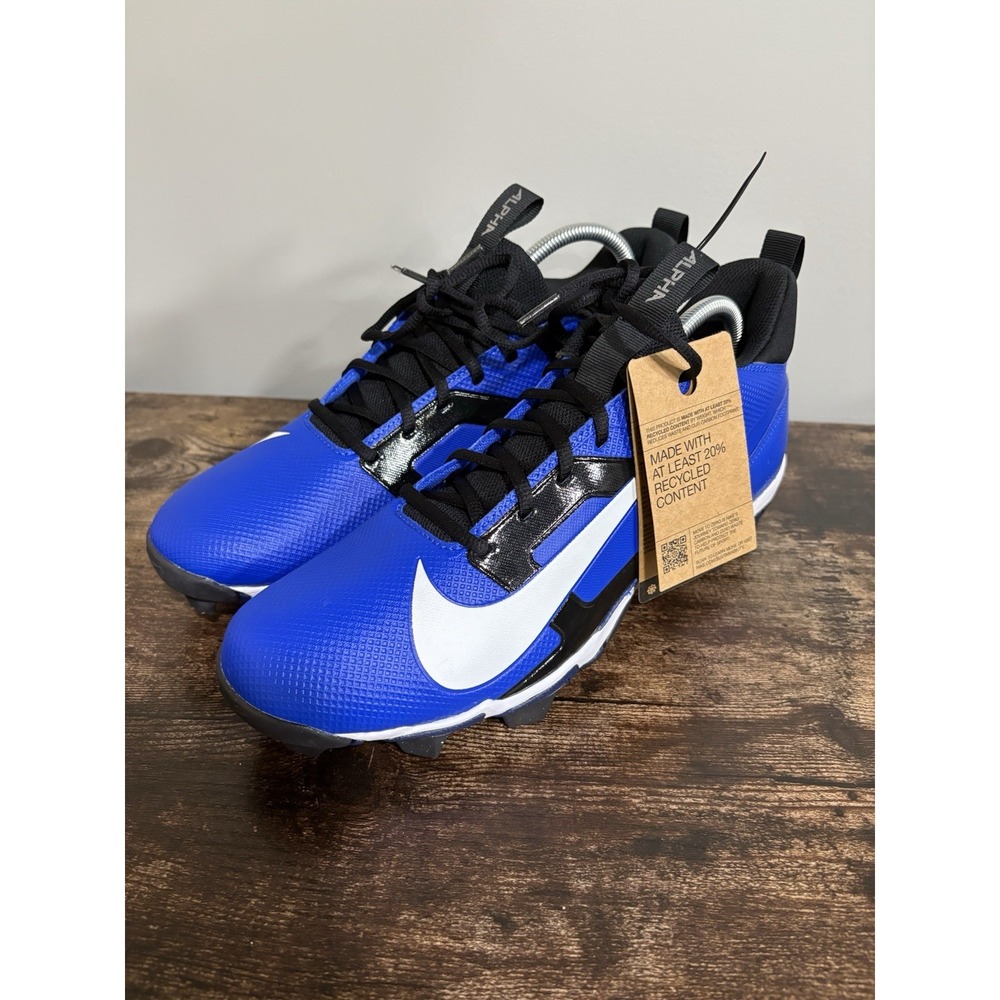 Nike Alpha‎ Menace 4 Shark Football Cleats Black Blue New Without Box Size 11.5